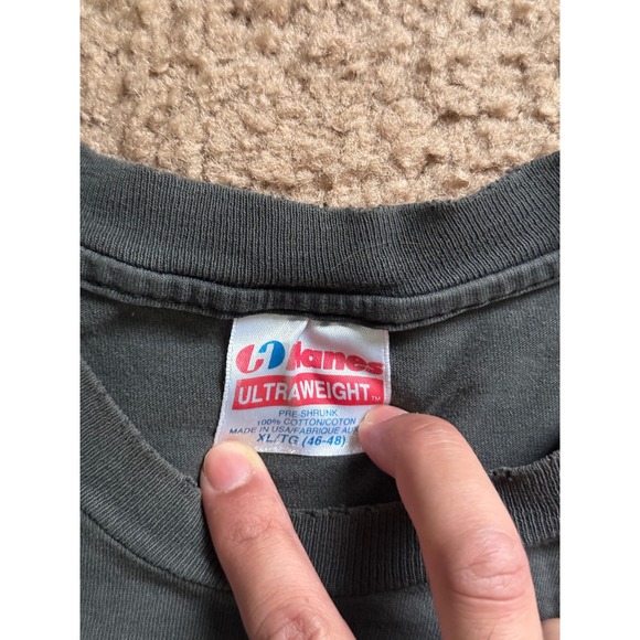 Hanes T Shirt Men XL Black Kiss Band Rock ConcertGraphic Tee Vintage 90 - Picture 5 of 8